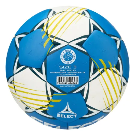 Мяч ганд. SELECT HB FORCE DB V25, 1622858205, Senior (р.3), EHF Appr,ПУ, гибр.сш., сине-белый за 8&nbsp;438.80 ₽ купить в Твери