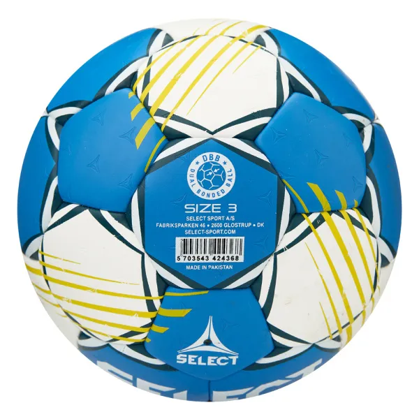 Мяч ганд. SELECT HB FORCE DB V25, 1622858205, Senior (р.3), EHF Appr,ПУ, гибр.сш., сине-белый за 8&nbsp;438.80 ₽ в Твери