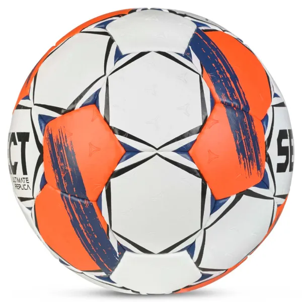 Мяч ганд. SELECT Ultimate Replica v25, 3572858745, р.3(Senior), ПУ,руч.сш, бел-оранж-т.син за 5&nbsp;373.70 ₽ в Твери