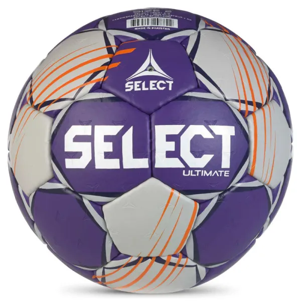 Мяч ганд. SELECT Ultimate Official EHF V24, 1612858999, Senior(р.3), EHF Appr, ПУ, руч.сш, фиол-сер за 15&nbsp;504 ₽ в Твери