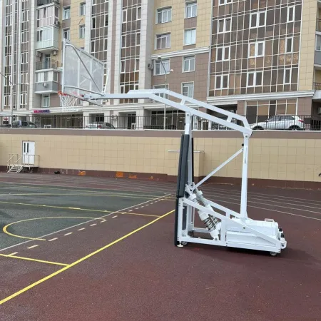 Баскетбольная стойка мобильная складная на пружинах вынос 2,25 м c противовесом ZAVODSPORTA за 530&nbsp;660 ₽ купить в Твери