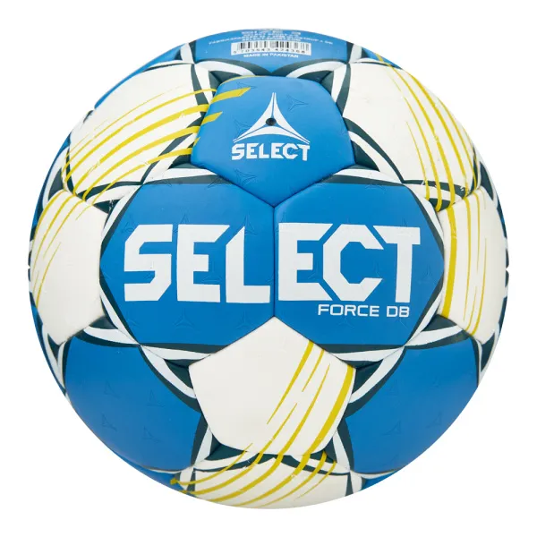 Мяч ганд. SELECT HB FORCE DB V25, 1622858205, Senior (р.3), EHF Appr,ПУ, гибр.сш., сине-белый за 8&nbsp;438.80 ₽ в Твери