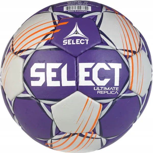 Мяч ганд. SELECT Ultimate Official EHF V24, 1612858999, Senior(р.3), EHF Appr, ПУ, руч.сш, фиол-сер за 15&nbsp;504 ₽ в Твери